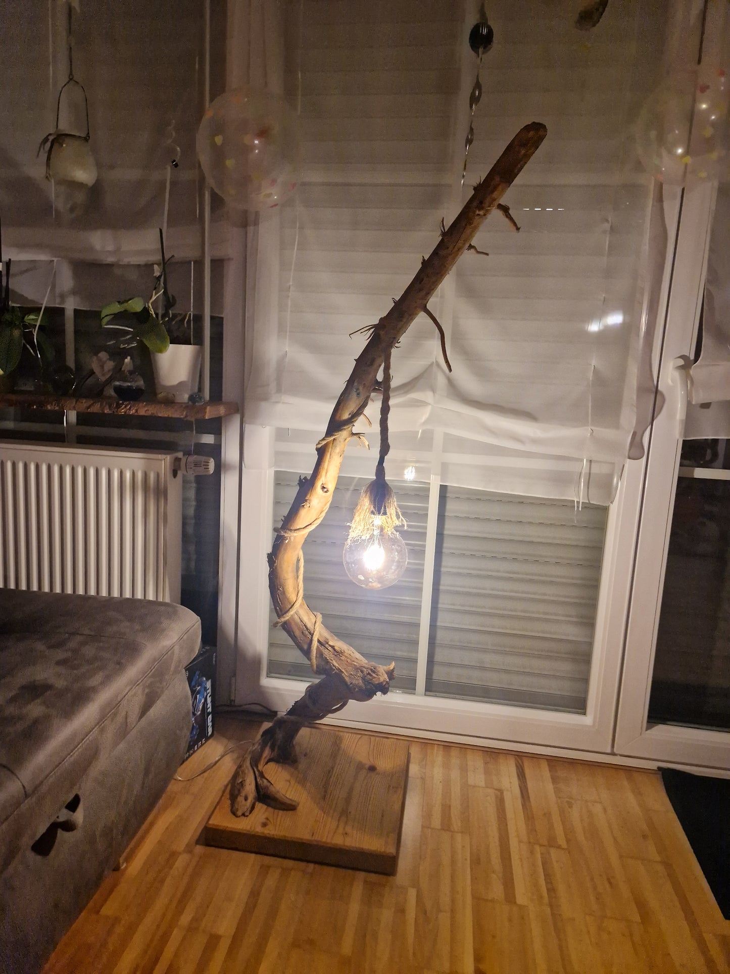 Wohnzimmerlampe für ein gemütliches Ambiente - Unikat