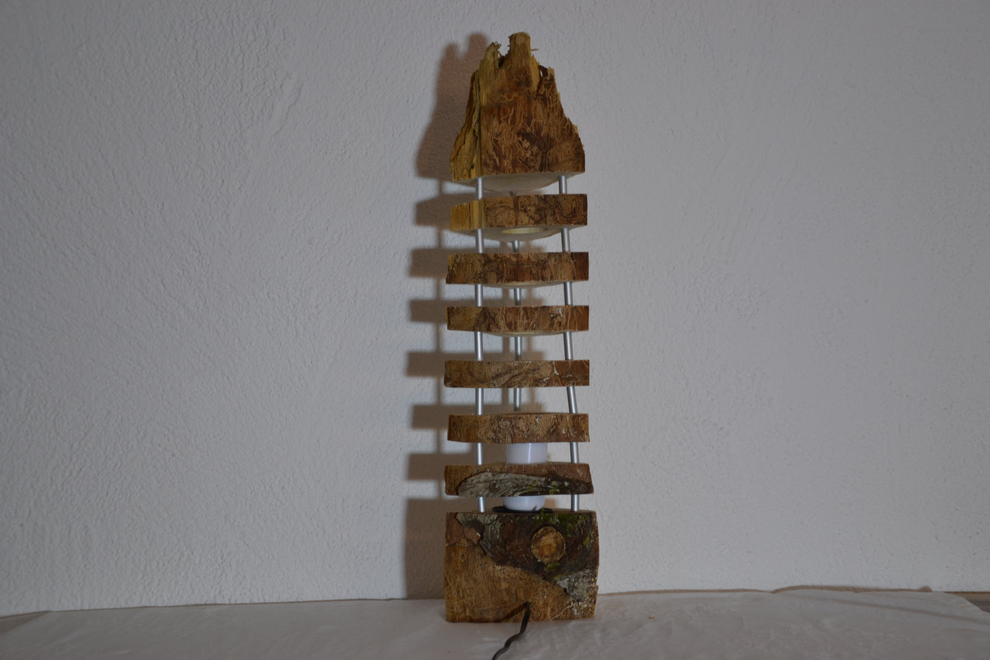 Holzlampe Handarbeit - Unikat